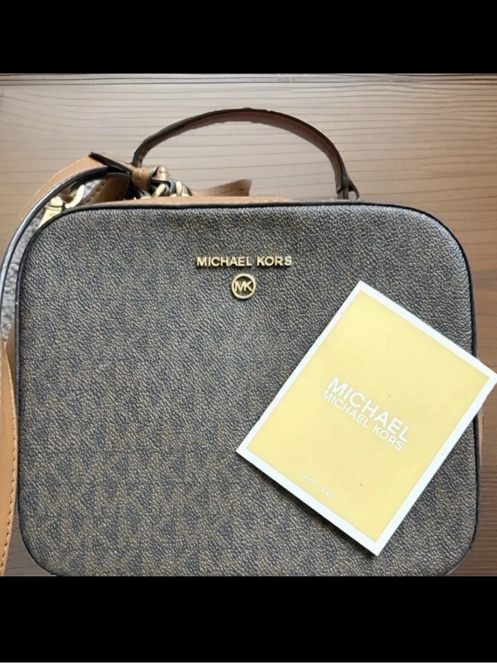 MICHAEL KORS Purse Medium Jet Set Logo Leather Top Handle/Doctor Crossbody Bag